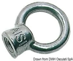 Gängad öglebult AISI316 32.6 mm