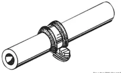 Gummibelagd SS slangklämma 65 mm