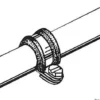 Gummibelagd SS slangklämma 55 mm