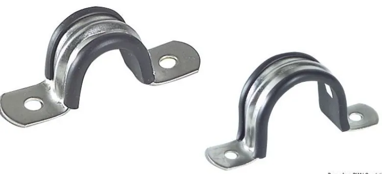 Gummibelagd U-klämma AISI 304 36 mm