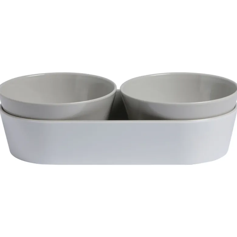 Harmony snackskålar vit/beige, 3 delar