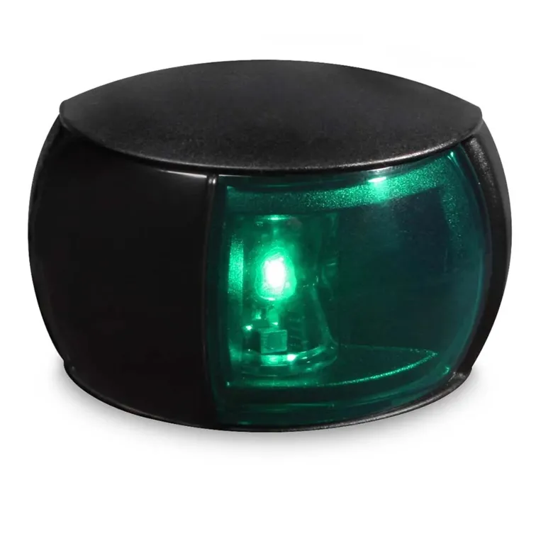 Hella Lanterna NaviLED 2NM Styrbord Grönt ljus, Svart, 71 x 5