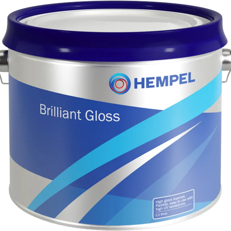 Hempel Brilliant Gloss Högblank Båtlack "Pure White" Vit