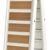 Hopfällbar vitlackerad landgång 210 cm