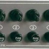Horisontell panel med 4 strömbrytare