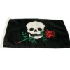Humorflagga Pirat med Ros 30x45cm