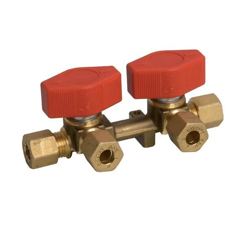 IGT Dubbel Gashane med 8 mm Röranslutning