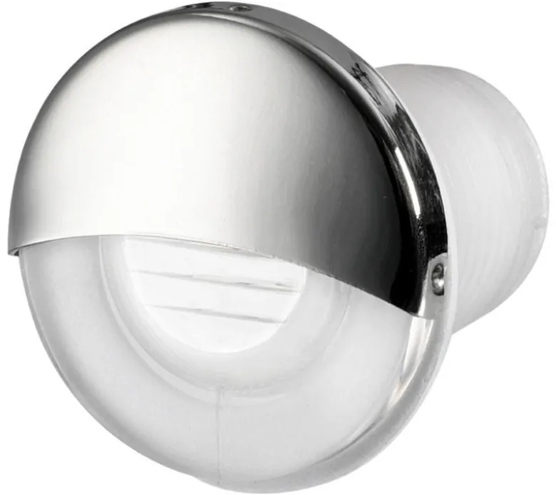 Infälld LED-instegsbelysning, rund, vit