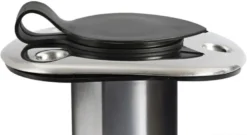 Infälld spöhållare i rostfritt stål 42 mm 90°