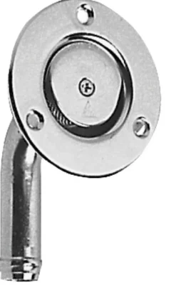 Infälld SS bränsletankventil 66 mm, slanganslutning 19 mm