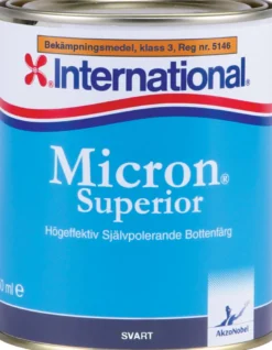 International Micron Superior bottenfärg för västkust svart 0,75 l