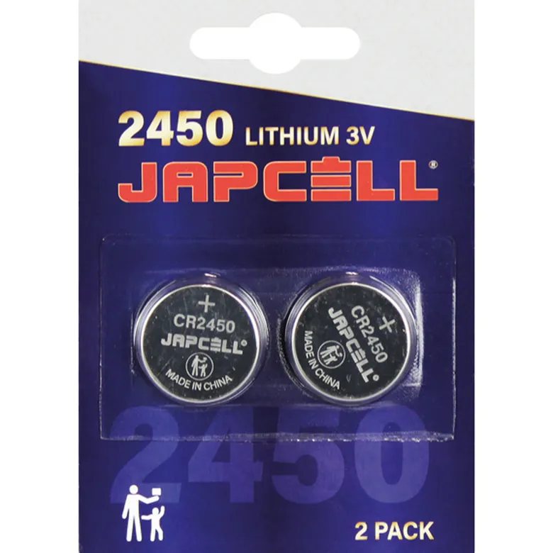 Japcell CR2450 Litiumbatteri 3V, 2 st