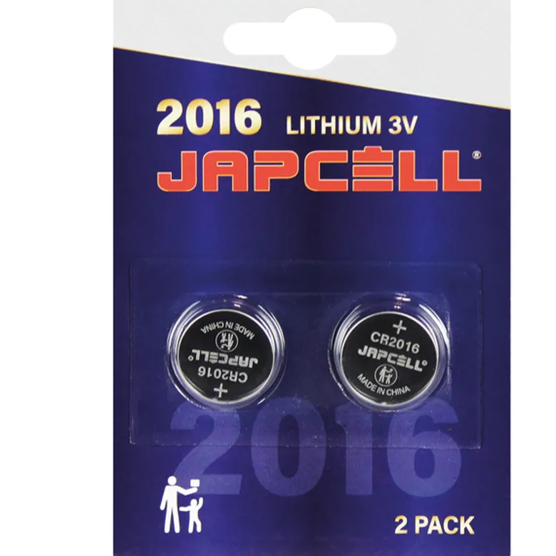 Japcell CR2016 Litiumbatteri 3V, 2 st