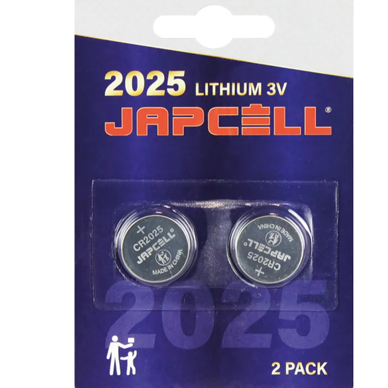 Japcell CR2025 Litiumbatteri 3V, 2 st