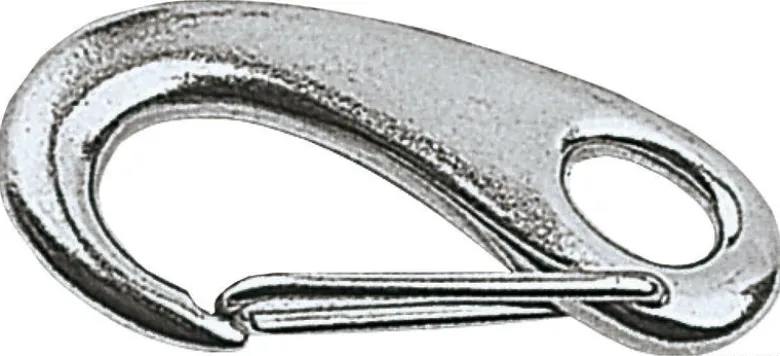 Karbinhake AISI 316 med fjäderöppning 50 mm