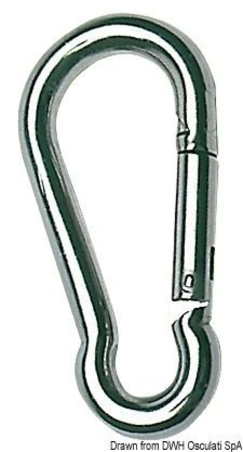 Karbinhake AISI 316 12 mm
