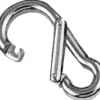 Karbinhake med asymmetrisk öppning AISI 316 80 mm
