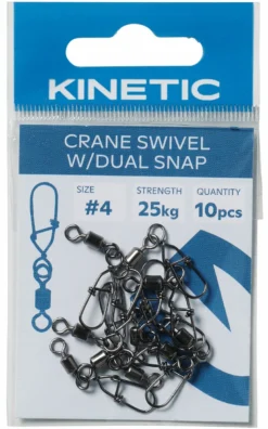 Kinetic Crane Swivel m. Dual Snaplock