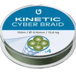 Kinetic Cyber Braid 4 Fiskelina, 150mm 0,30mm/26,5 kg
