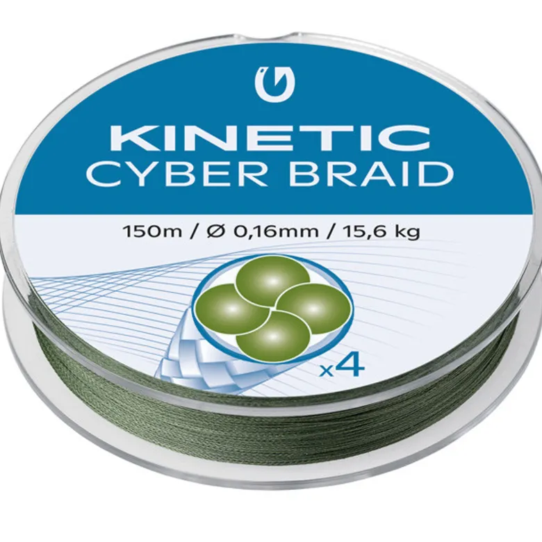 Kinetic Cyber Braid 4 Fiskelina, 150mm 0,30mm/26,5 kg