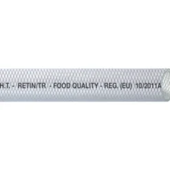 Klar PVC slang armerad, Food quality 10mm