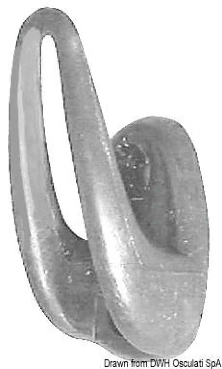 Klädkrok nylon 55x24 mm