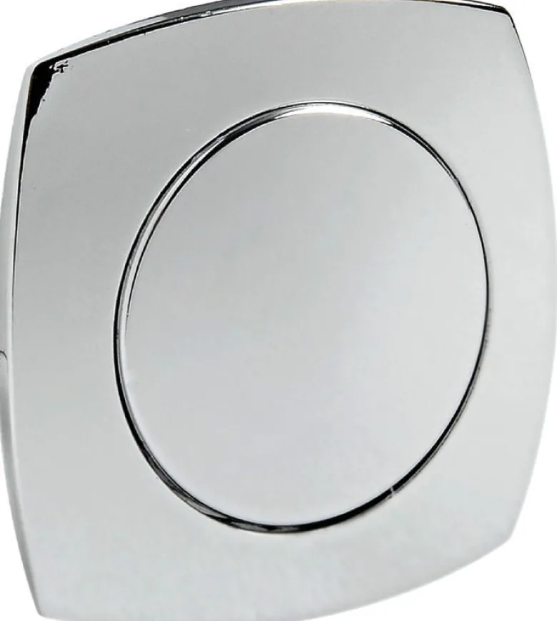 Knopp + ring Konvex kromad ABS