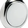 Knopp + ring, rund, förkromad ABS