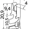 Kontakter av förtent mässing 1/2.5 mm