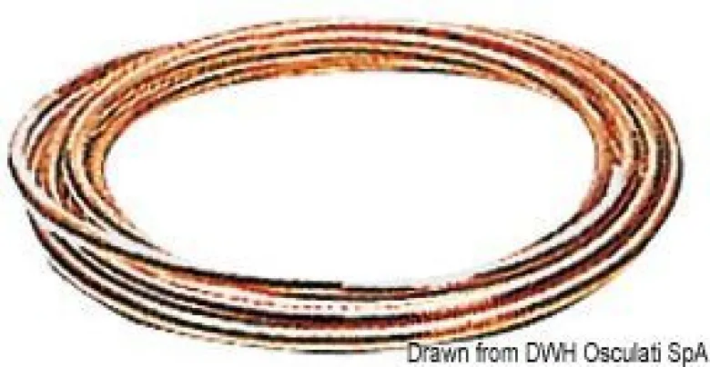 Kopparrör för bränsle 10x12 mm