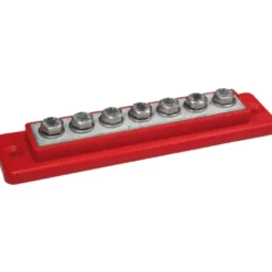 Kopplingsplint 7 x max 6 mm² (M5) Röd