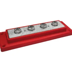 Kopplingsplint 4 x max 120 mm² (M8) Röd
