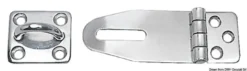 Kraftig hasp och ögla, spegelpolerat rostfritt stål 33x67mm