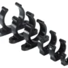 Kraftig plastclip svart 20 mm