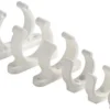 Kraftig plastklämma vit 45 mm