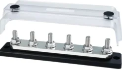 Kraftig samlingsskena Techno med transparent lock 6x8