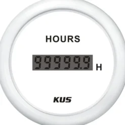 Kus Digital Timräknare, Vit, 12/24v