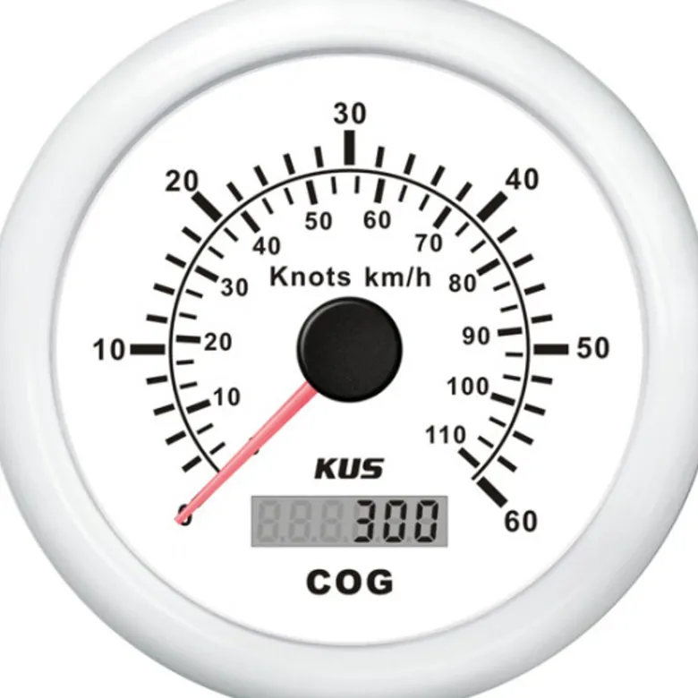 Kus GPS Logg Vit, 0-60knob, 12/24v, Ø:85