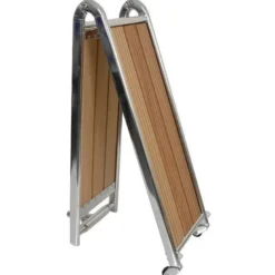Landgång L:160 cm B: 28 cm Rostfritt Stål/Teak
