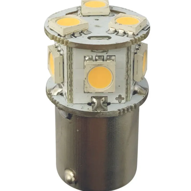 1852 LED-bajonett BA15S Ø19x33mm 10-35vdc 1.0/10W - 2 st.