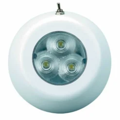 LED-lampa med kont.12/24 V -vitt ljus IP67