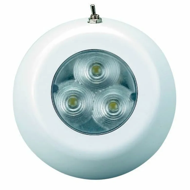 LED-lampa med kont.12/24 V -vitt ljus IP67