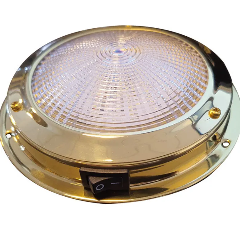 Led lampe messing Ø137mm 12V