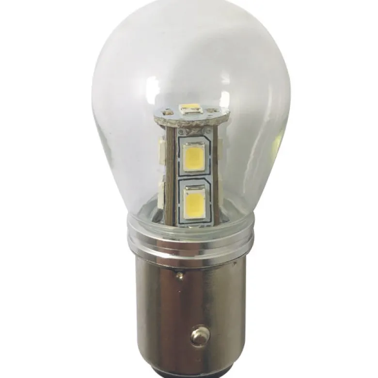 1852 LED-lanternlampa BAY15D 10-36Vdc 1,6/15W 6000K - 2 st.