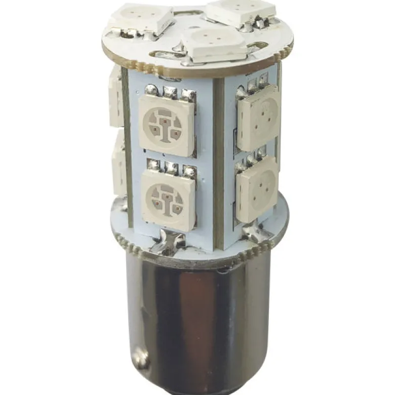 1852 LED-lanternlampa BAY15D 10-36Vdc 2,2/20W röd - 2 st.
