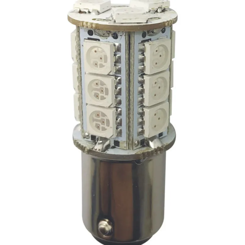 1852 LED-lanternlampa Bay15D, 10-36V 2,4/25W röd - 2 st.