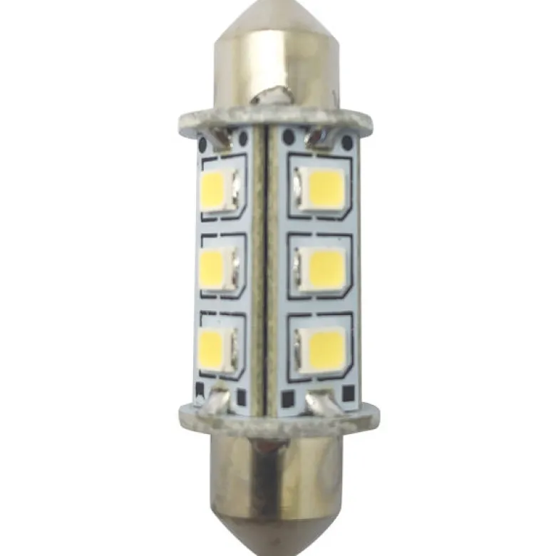 1852 LED-lantern pinol/spollampa 37mm 10-36V 1,2/10W 6000K - 2 st.