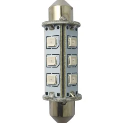 1852 LED-lantern pinol/spollampa 42mm 10-36vdc 1,2/10W röd - 2-pack