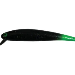 14 Long A Wobbler 9 cm #6 Black Body Green Tail