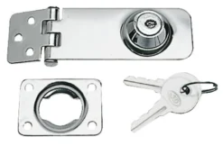 Låsbar hasp med nyckel 105x30 mm